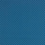 Tela estampada algodón topos 110 g/m2 - Petróleo - 1 metro | TX04948-025