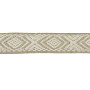 Cinta espiga étnica algodón 3 cm. - Beige/Marfil - 15 metros | MC2127-006 | MODELOS CINTAS ETNICAS