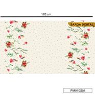 Tela Sarga digita Navidad MANTELES - Nv - 23 - Flores - B-Fernando Maluhy - 1 metro   | PM010S01
