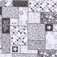 Tela popelin estampado - Gris - 1 metro | TX0316-005