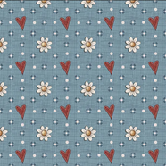 Tela algodón patchwork Celeste - Felicidad -  B-FX - 1 metro   | FE004