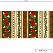 Tela algodón  Navidad Cenefa - Nv - 23 - Marfil - B-Fernando Maluhy - 1 metro    | CH115C01