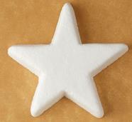 Estrella porex poliestireno expandido 11 cm. alto - 6 unid.  | FR0064 | MAS MODELOS POREX