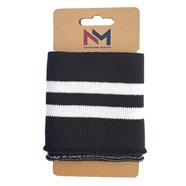 PUÑO ELÁSTICO RAYAS negro - blanco | TX1008