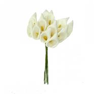 Pomo cala flor foamy 1.8 cm. - 18 mm. - 12 pomos | CM12-1105