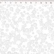 Tela algodón estampada - Bubbles - Blanco - B-FM - 1 metro  | TX2009-007