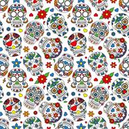 Tela algodón popelin estampado patchwork - Blanco - 1 metro | TX3050-0282007