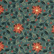 Tela algodón navidad - Verde - 1 metro | TX22732-027