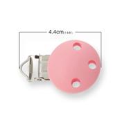 Pinza botón madera - Rosa - 5 unid. | FR0337