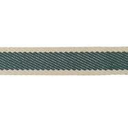 Cinta espiga rayas algodón 3 cm. - Verde - 15 metros       | MC2134-036 | CINTA RIGIDA ESPIGA RÚSTICA