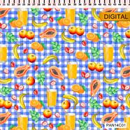 Tela algodón dig. - vamos a cocinar - Azul -  B-FM - 1 metro  | PAN14C01 | FERNANDO MALUHY 