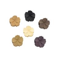 Pinza flor 5 pétalos 4 cm. - Marrón - 12 unid.   | PA0209-1