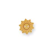 BOTÓN DE MADERA FLOR - ESTRELLA  | FR0149
