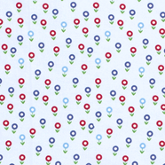 Tela popelin algodón estampado - Celeste - 1 metro | TX0321-010