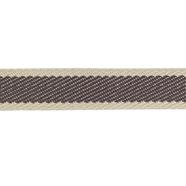 Cinta espiga rayas algodón 3 cm. - Marrón - 15 metros   | MC2134-008 | CINTA RIGIDA ESPIGA RÚSTICA