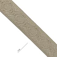 Cinta espiga étnica alg. 4 cm. - Beige+Beige - 15 m.  | MC2138-030 | MODELOS CINTAS ETNICAS