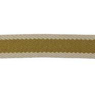 Cinta espiga rayas algodón 3 cm. - Mostaza - 15 metros  | MC2134-106 | CINTA RIGIDA ESPIGA RÚSTICA
