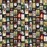 Tela algodón navidad - Marino - NV23 - N17 - 1 metro | TX7022-003