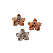 Pinza flor 5 pétalos 5 cm. - Carey - 12 unid.    | PA0205-2