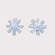 Ranita clip lazo rayas con flor - 8 unid. | RI0342 | RANA CLIP CEREMONIAS