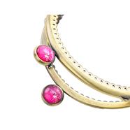 Boquilla 10.5 x 4.5 cm. ovalada metal - Bronce - 2 unid.        | MC0134