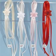 DIADEMA RÍGIDA FORRADA 1 CM. LAZO CON FLOR | DI0098