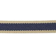 Cinta espiga rayas algodón 3 cm. - Marino - 15 metros  | MC2134-003 | CINTA RIGIDA ESPIGA RÚSTICA