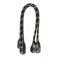 Asas polipiel Elementos Negro 60 cm - 1 par   | MC0180 | ASA POLIPIEL