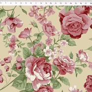 Tela algodón patchwork ROSES IN BLOOM - Beige - 1 metro  | 29050C01