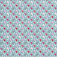 Tela popelin estampado - Celeste - 1 metro | TX0313-010