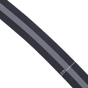 Cinta goma elástica 35 mm. - Negro-Gris - 1 metro | MC2135-001