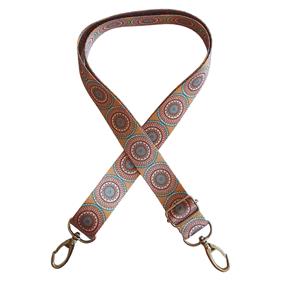 Asa bolso cinta estampada - Mandala Mostaza - 1 unid.  | MC0166