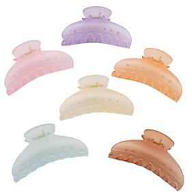 Pinza pelo media luna 11.5 cm. - Translúcido - 12 unid. | PA0200