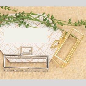 Pinza 11.5 cm. rectangular metálica - 12 unid.  | PA0179 | MAS MODELOS METÁLICOS