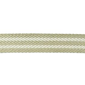 Cinta espiga rayas algodón 3 cm. - Beige - 15 metros  | MC2097-006