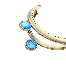 Boquilla 8.5 x 4 cm. ovalada metal - Bronce - 2 unid.            | MC0133