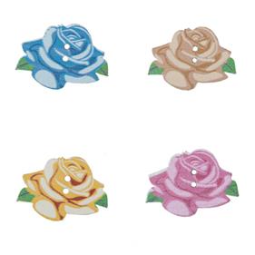 BOTÓN MADERA - FLOR | FR2014