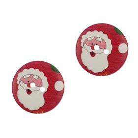 Botón madera navidad 3 cm. | FR0350