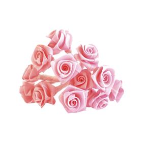 Pomo flor rosa 1 cm. - 12 pomos | CM12-1152