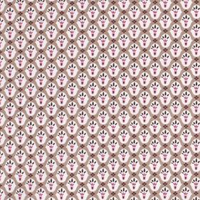 Tela beige estampada algodón 110 g/m2 - 1 metro    | TX0326-006