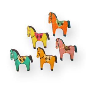 BOTÓN MADERA CABALLITO COLOR SURTIDO | FR0451