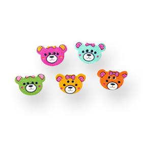 Botón madera 1.7 cm. cabeza oso - 100 unid.  | FR0455