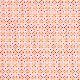 Tela popelin algodón estampado - Salmón - 1 metro | TX0323-028