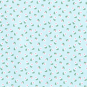 Tela popelin estampado - celeste - 1 metro | TX0312-010