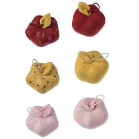 Alfileteros manzana - 9x9 cm.  - 6 unid.  | AF0042