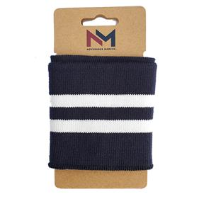PUÑO ELÁSTICO RAYAS marino - blanco | TX1009
