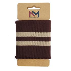 PUÑO ELÁSTICO RAYAS marrón - beige | TX1013