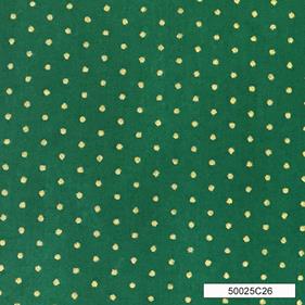 Tela algodón Navidad Dots - Nv - 23 - Verde - B-Fernando Maluhy - 1 metro    | 50025C26