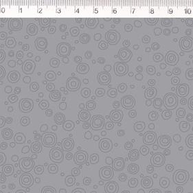 Tela algodón estampada - Bubbles - Gris - B-FM - 1 metro  | TX2009-005