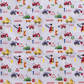 Tela algodón popelín estampado - Gris - 1 unid. | TX3050-0265